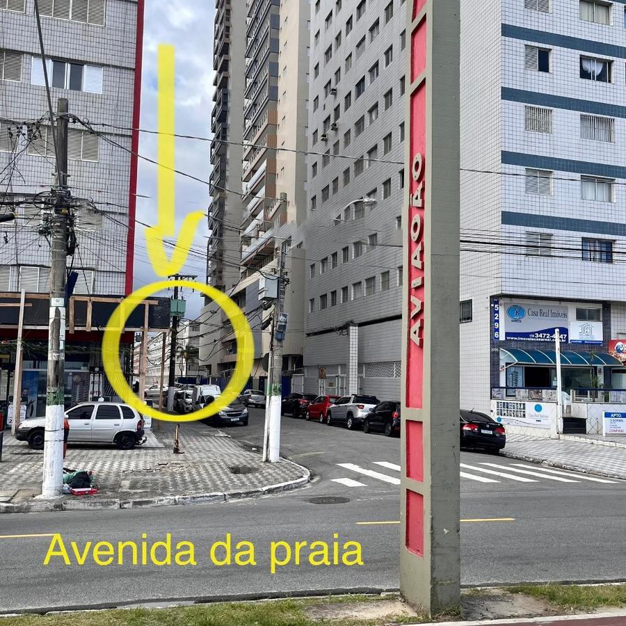 Kit Do Alex - Aviacao - A Uma Esquina Da Praia - Ar Condicionado Praia Grande  Bagian luar foto